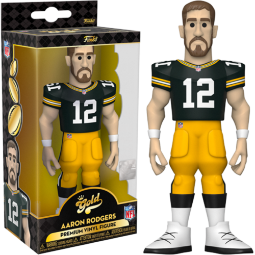 NFL Football - Aaron Rodgers Green Bay Packers 5” Gold Premium Vinyl Figure