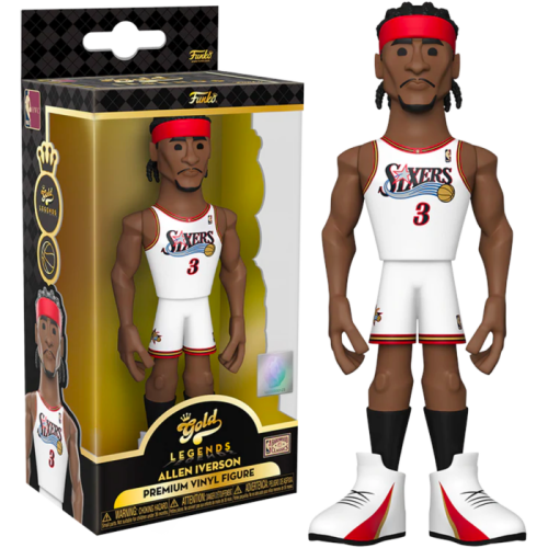 NBA Basketball - Allen Iverson Philadelphia 76ers 5 Inch Gold Premium Vinyl Figure