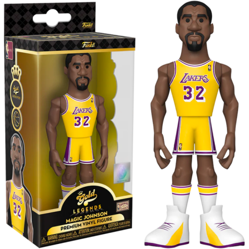 NBA Basketball - Magic Johnson L.A. Lakers 5 Inch Gold Premium Vinyl Figure