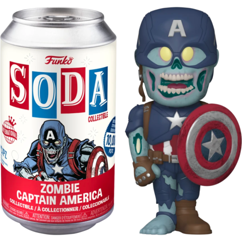 Marvel: What If…? - Zombie Captain America Vinyl SODA Figure in Collector Can (International Edition)