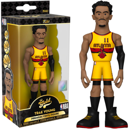 NBA: Basketball - Trae Young Atlanta Hawks 5 Inch Gold Premium Vinyl Figure