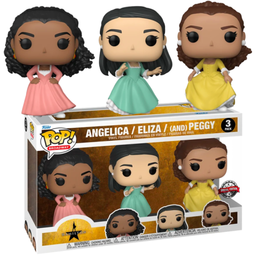 Hamilton - Angelica, Eliza and Peggy Schuyler Sisters Pop! Vinyl Figure 3-Pack