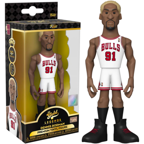 NBA Basketball - Dennis Rodman Chicago Bulls 5 Inch Gold Premium Vinyl Figure