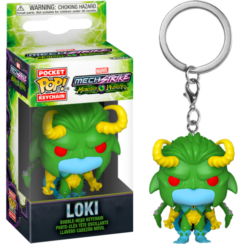 Marvel Mech Strike: Monster Hunters - Loki Pocket Pop! Vinyl Keychain