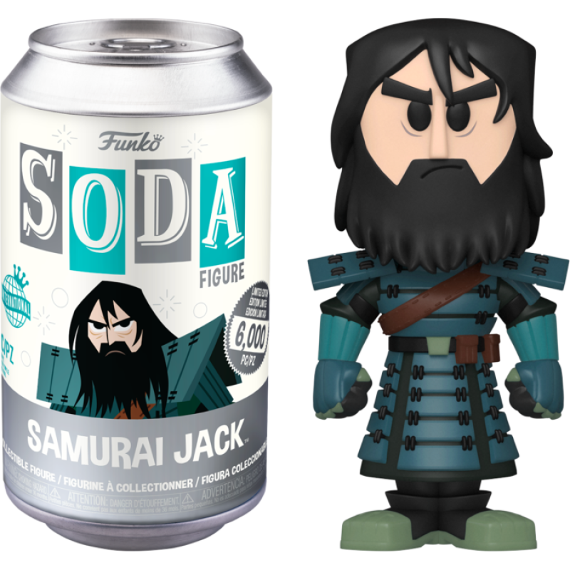 Samurai Jack - Armored Jack Vinyl SODA Figure in Collector Can ...