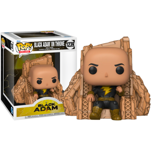 Black Adam (2022) - Black Adam on Throne Deluxe Pop! Vinyl Figure