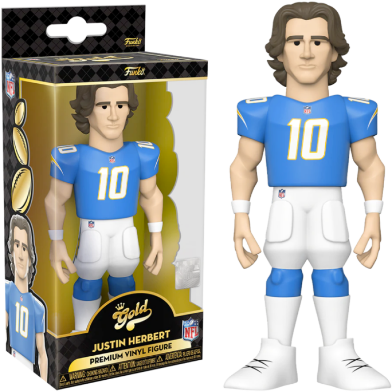 Justin Herbert (Los Angeles Chargers) Funko Gold 5 NFL CHASE