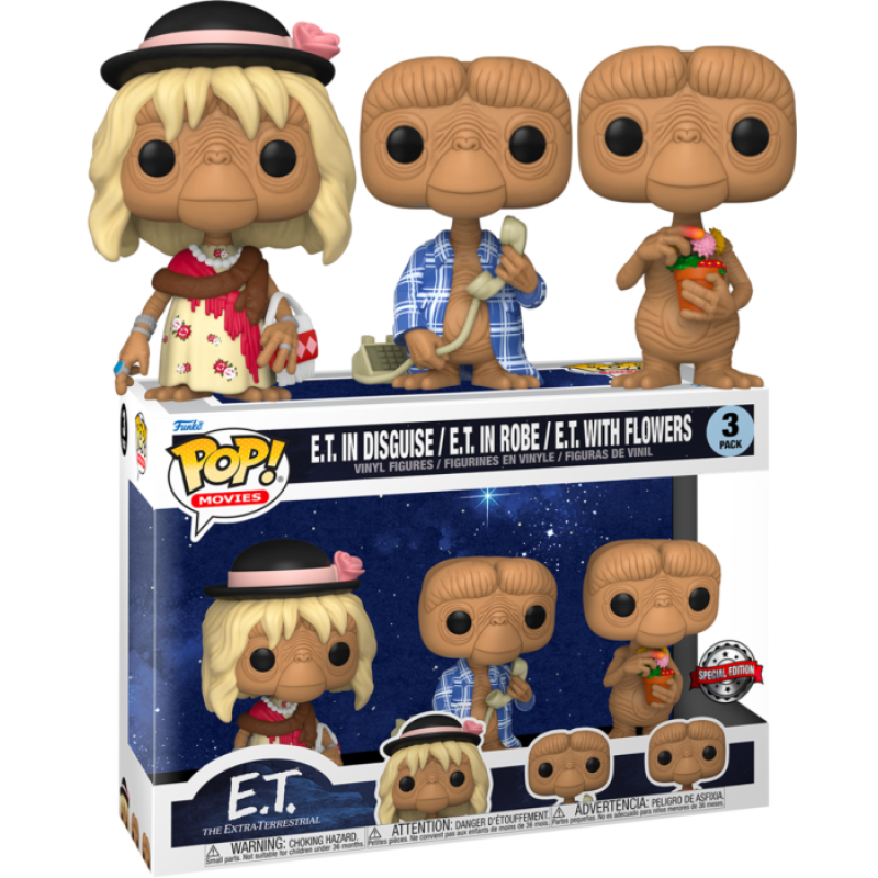 POP E.T. The Extra-Terrestrial - E.T. in Disguise Funko Pop, boite pop  figurine 
