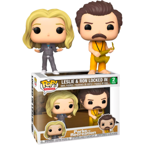 Parks and Recreation - Locked In Ron & Leslie Pop! Vinyl 2-Pack [RS]