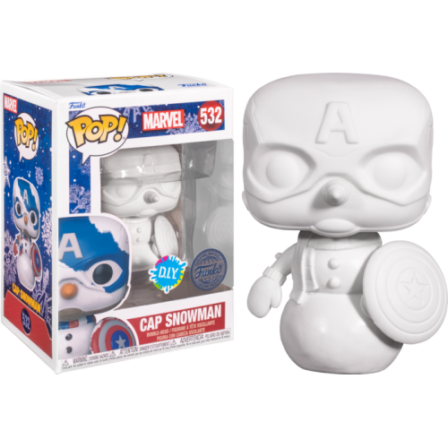 Marvel: Holiday - Captain America DIY Pop! Vinyl Figure