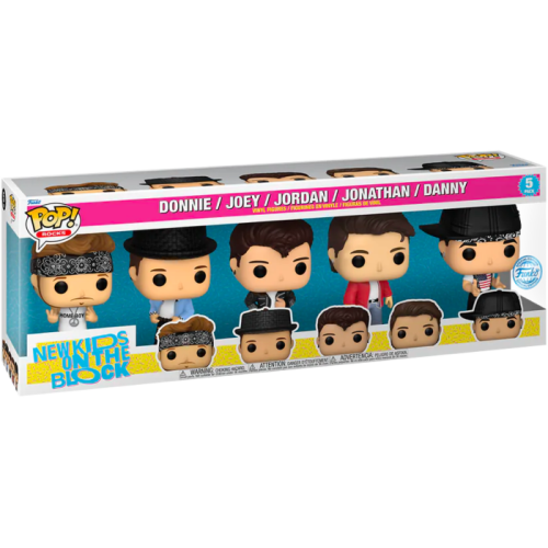 New Kids on the Block - Donnie, Joey, Jordan, Jonathan and Danny Pop! Vinyl Figure 5-Pack