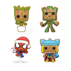 Marvel - Christmas Tree Holiday Box Pocket Pop! Vinyl 4-Pack