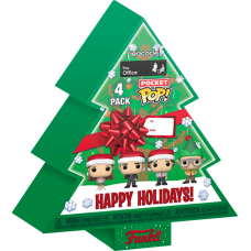 The Office - Christmas Tree Holiday Box Pocket Pop! Vinyl 4-Pack