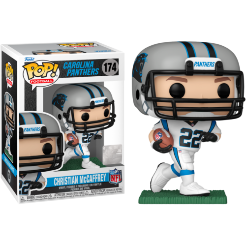 NFL Football - Christian McCaffrey Carolina Panthers (Away Uniform) Pop! Vinyl Figure