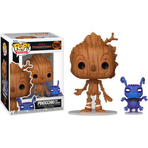 Guillermo del Toro's Pinocchio (2022) - Pinocchio and Cricket Pop! Vinyl Figure
