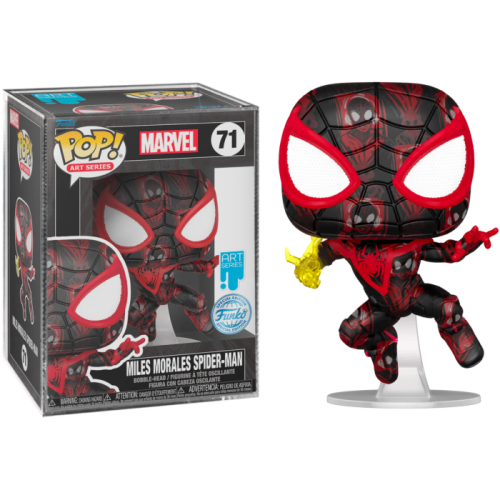 Spider-Man - Miles Morales Spider-Man Artist Series Pop! Vinyl Figure with Pop! Protector by Nikkolas Smith