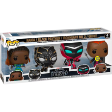 Black Panther 2: Wakanda Forever - Nakia, Black Panther, Ironheart MK2 and Okoye Pop! Vinyl Figure 4-Pack