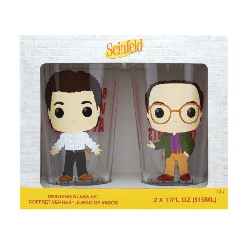 Seinfeld - Jerry & George Pop! Glass Set 2-pack