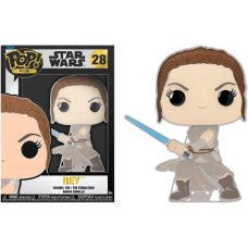 Star Wars - Rey Glow in the Dark 4 Inch Pop! Enamel Pin