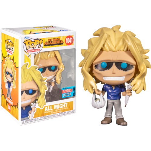 My Hero Academia - All Might with Bag & Umbrella Pop! Vinyl Figure (2021 Fall Convention Exclusive)