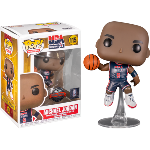 NBA Basketball - Michael Jordan 1992 Team USA Blue Jersey Pop! Vinyl Figure