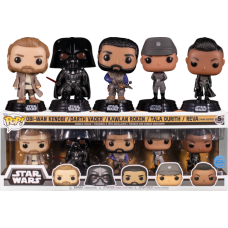 Star Wars: Obi-Wan Kenobi - Obi-Wan, Darth Vader, Kawlan Roken, Tala Durith and Reva Pop! Vinyl Figure 5-Pack