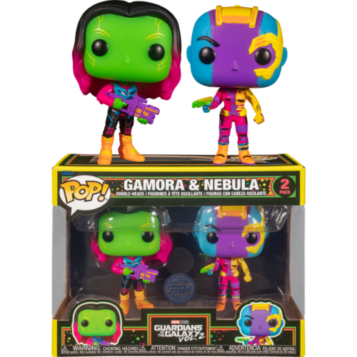 Guardians of the Galaxy Vol. 2 - Gamora and Nebula Blacklight Pop! Vinyl Figure 2-Pack