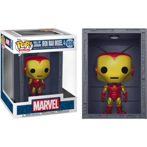 Marvel: Hall of Armor - Iron Man Model 4 Metallic Deluxe Pop! Vinyl Figure