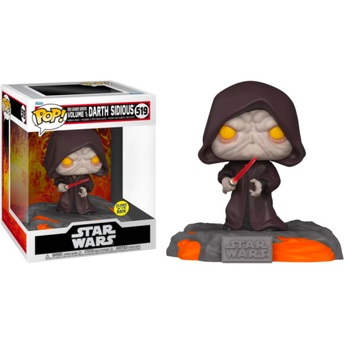Star Wars: Red Saber Series Volume 1 - Darth Sidious Glow in the Dark Deluxe Pop! Vinyl Figure