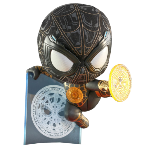 Spider-Man: No Way Home - Spider-Man Black and Gold Suit with Magic Shooter Cosbaby (S) Hot Toys Figure