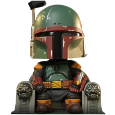 Star Wars: The Book of Boba Fett - Boba Fett on Throne Cosbaby (S) Hot Toys Figure