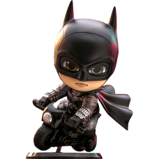 The Batman (2022) - Batman and Batcycle Cosbaby (S) Hot Toys Figure Set