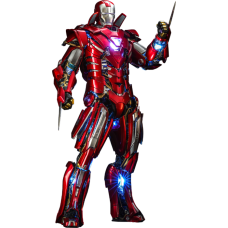 Iron Man 3 - Iron Man Silver Centurion Armour Suit-Up Version 1/6th Scale Die-Cast Hot Toys Action Figure