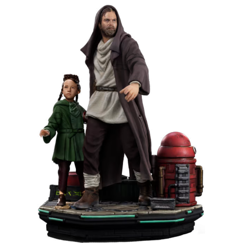 Star Wars: Obi-Wan Kenobi - Obi-Wan and Young Leia Deluxe 1/10th Scale Statue
