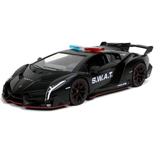 Hyperspec - 2017 Lamborghini Veneno Black 1:24 Scale