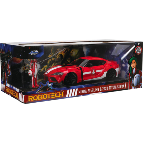 Robotech - Miriya Sterling and 2020 Toyota Supra Anime Hollywood Rides 1/24th Scale Die-Cast Vehicle Replica