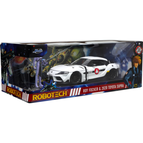 Robotech - Roy Fokker and 2020 Toyota Supra Anime Hollywood Rides 1/24th Scale Die-Cast Vehicle Replica