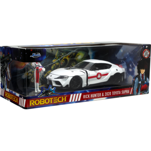 Robotech - Rick Hunter and 2020 Toyota Supra Anime Hollywood Rides 1/24th Scale Die-Cast Vehicle Replica