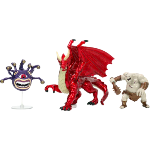 Dungeons and Dragons - Beholder, Ogre Zombie and Young Red Dragon Nano Metalfigs Deluxe 2 Inch Scale Die-Cast Figure 3-Pack