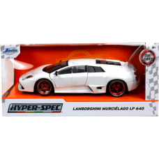 Hyper-Spec - White Lamborghini Murcielago LP 640 1/24th Scale Die-Cast Vehicle Replica
