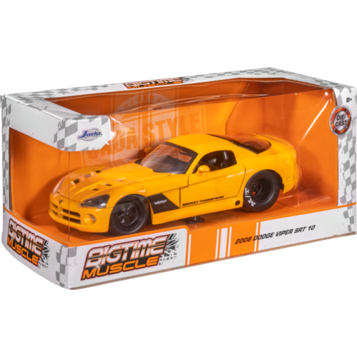 Big Time Muscle - 2008 Dodge Viper SRT 10 1/24th Scale Die-Cast Vehicle Replica