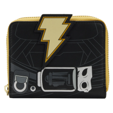 Black Adam - Cosplay Glow in the Dark 4 Inch Faux Leather Zip-Around Wallet