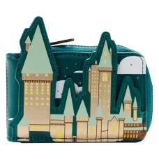 Harry Potter - Golden Hogwarts Castle 4 Inch Faux Leather Accordion Wallet