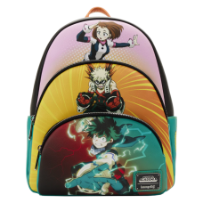 My Hero Academia - Triple Pocket Scene 12 Inch Faux Leather Mini Backpack