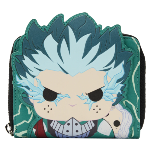 My Hero Academia - Pop! Deku Infinity Cosplay Glow in the Dark 4 Inch Faux Leather Zip-Around Wallet