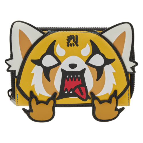 Sanrio - Aggretsuko Cosplay 4 Inch Faux Leather Zip-Around Wallet