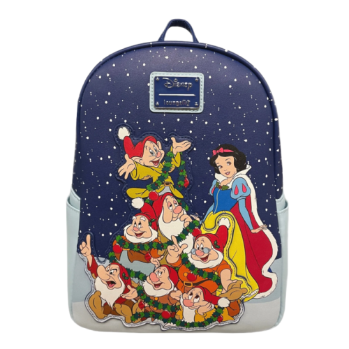 Snow White and the Seven Dwarfs (1937) - Holiday 12 Inch Faux Leather Mini Backpack