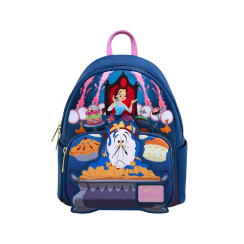 Beauty and the Beast (1991) - Be Our Guest 10 Inch Faux Leather Mini Backpack