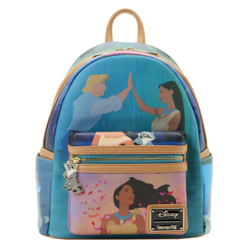 Pocahontas - Scenes 10 Inch Faux Leather Mini Backpack