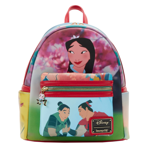 Mulan (1998) - Scenes 10 Inch Faux Leather Mini Backpack